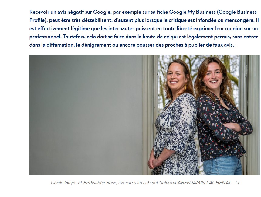Avis Google illicites