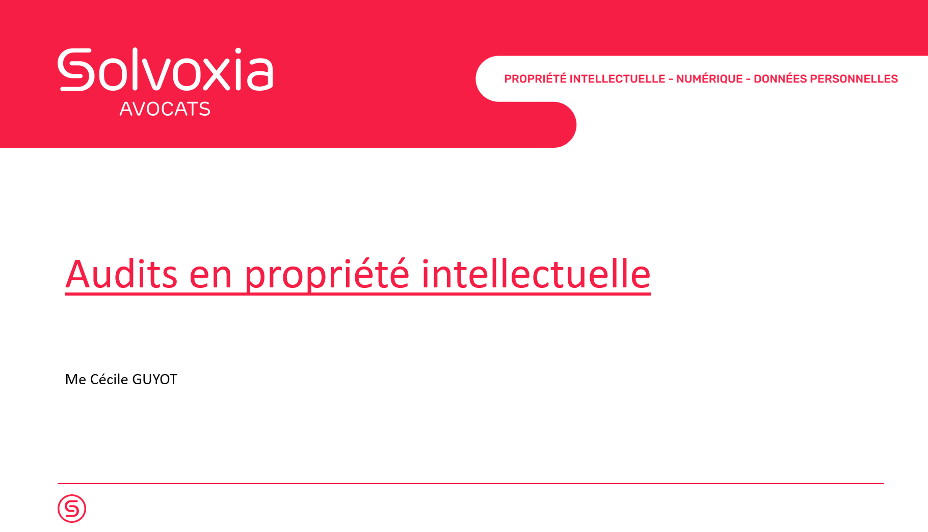 Audit de propriété intellectuelle